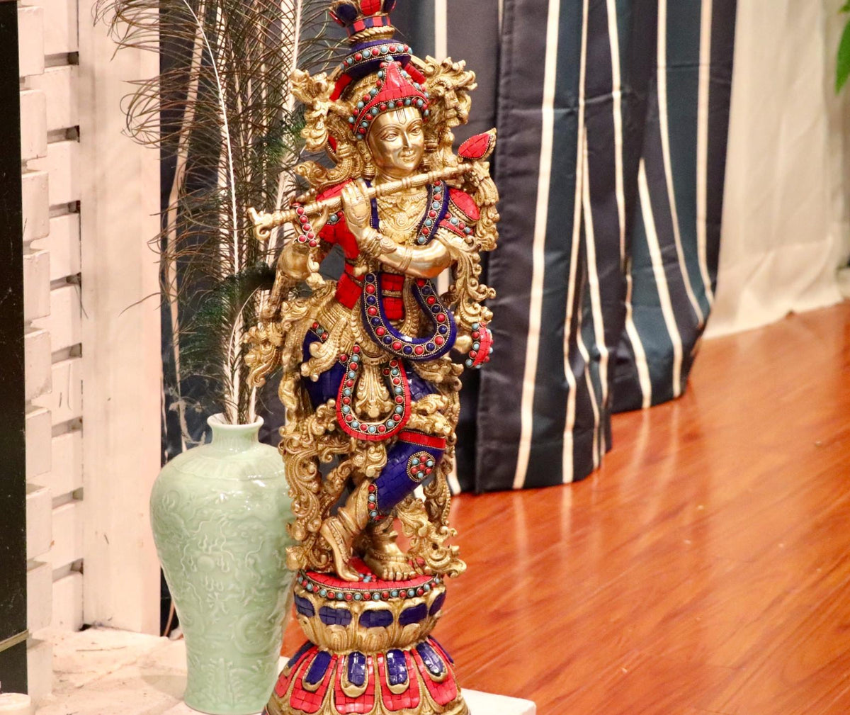 Flute Krishna – JayArts.com
