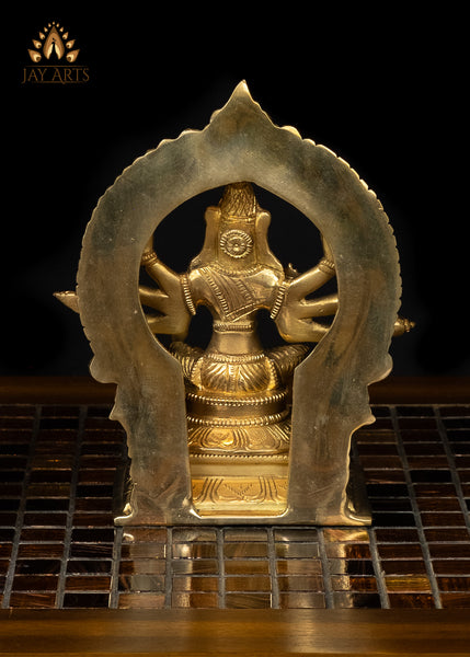 8" Goddess Varahi Amman Brass Statue