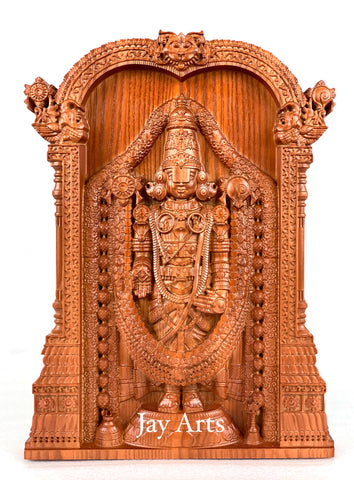 Sri Venkateswara (Lord Balaji) - Ash wood panel