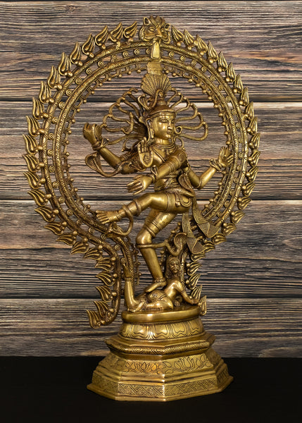 30" Brass Nataraja Statue The Cosmic Dancer