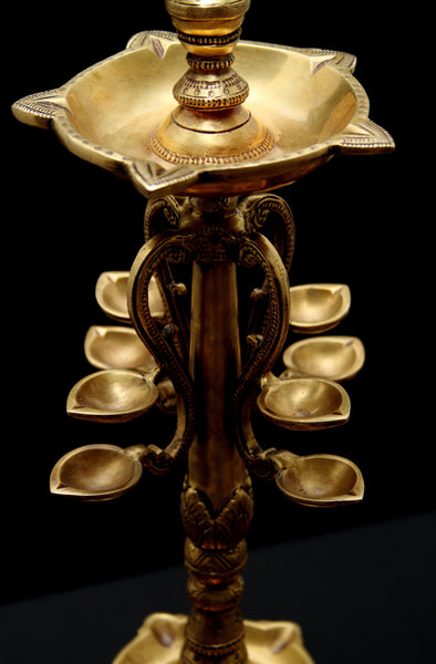 Mayur Lamp set with multi wicks
