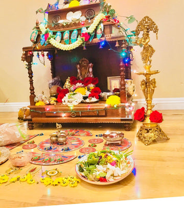 Flute Krishna Lamp