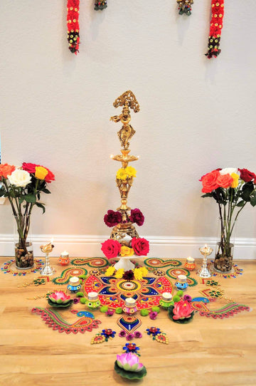 Flute Krishna Lamp