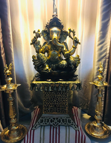 Ornate bell stand