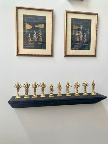 Dasavataram Set - The Ten Incarnations of Lord Vishnu (Yellow)