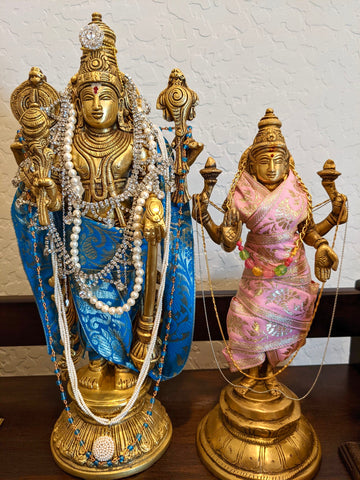 Lord Vishnu standing on a Lotus