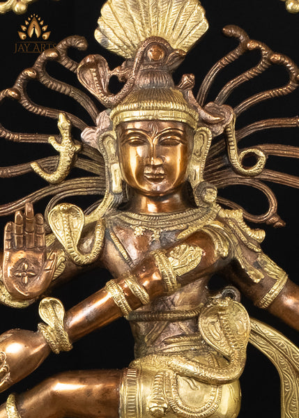 30” Brass Nataraja Statue - Shiva as The Supreme Cosmic Dancer