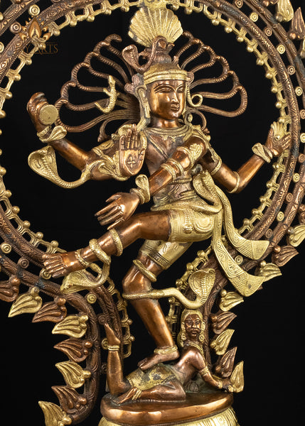 30” Brass Nataraja Statue - Shiva as The Supreme Cosmic Dancer