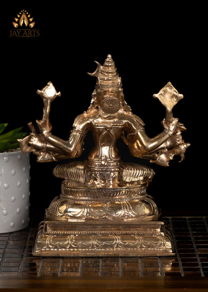 9" Panchaloha Bronze Varahi Amman Statue (Shakthi form of Varaha avatar of Vishnu)