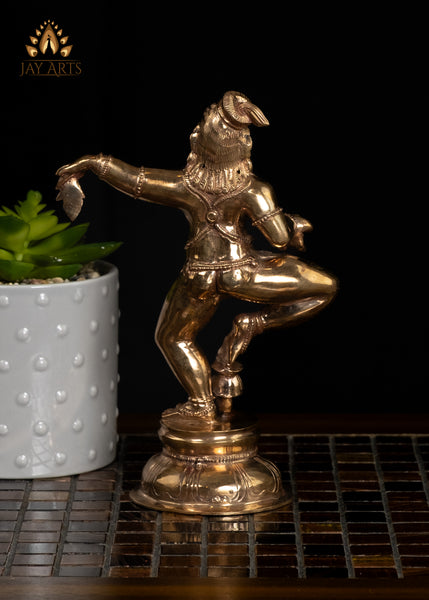 Dancing Baby Krishna 8” Laddoo Gopal Panchaloha Bronze Idol