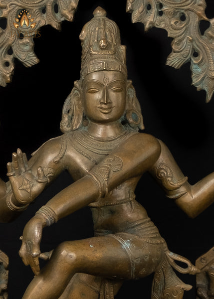 30” Bronze Nataraja Shiva as the Lord of the Dance Lost-Wax Method Sculpture