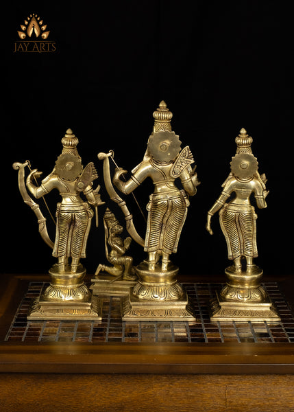 Sri Ram Parivar Set 12" Brass Statue