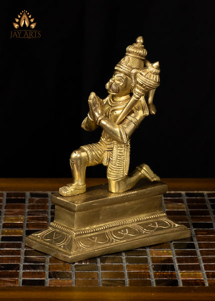 15" Sri Ram Parivar Set Brass Statue