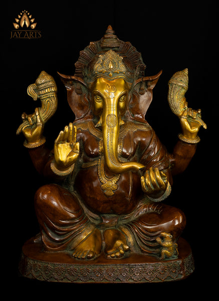 Kshipra Ganesha 20" Brass Statue