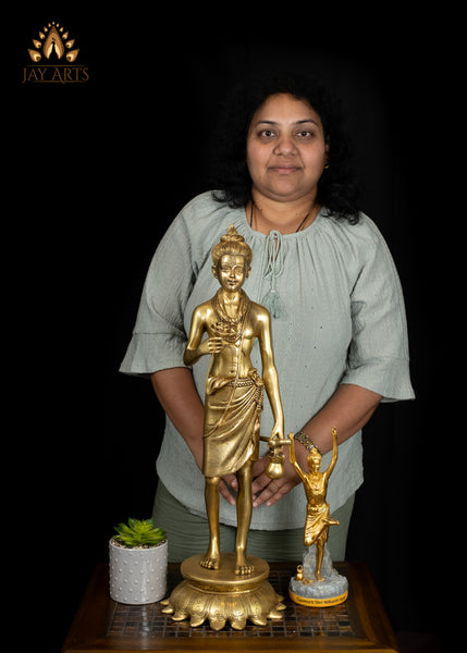 26" Brass Shri Neelkanth Varni Statue Bhagwan Swaminarayan