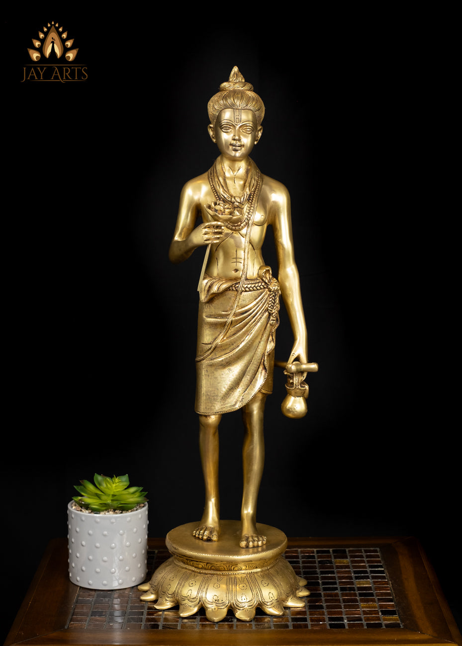 26" Brass Shri Neelkanth Varni Statue Bhagwan Swaminarayan