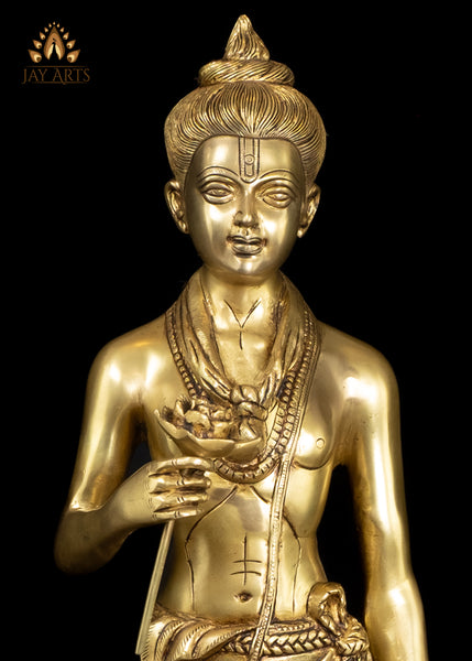26" Brass Shri Neelkanth Varni Statue Bhagwan Swaminarayan