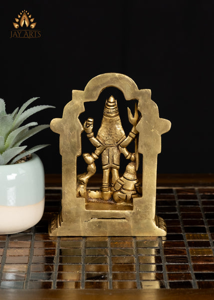 5" Small Kali Brass Statue Symbol of Destruction and Protection