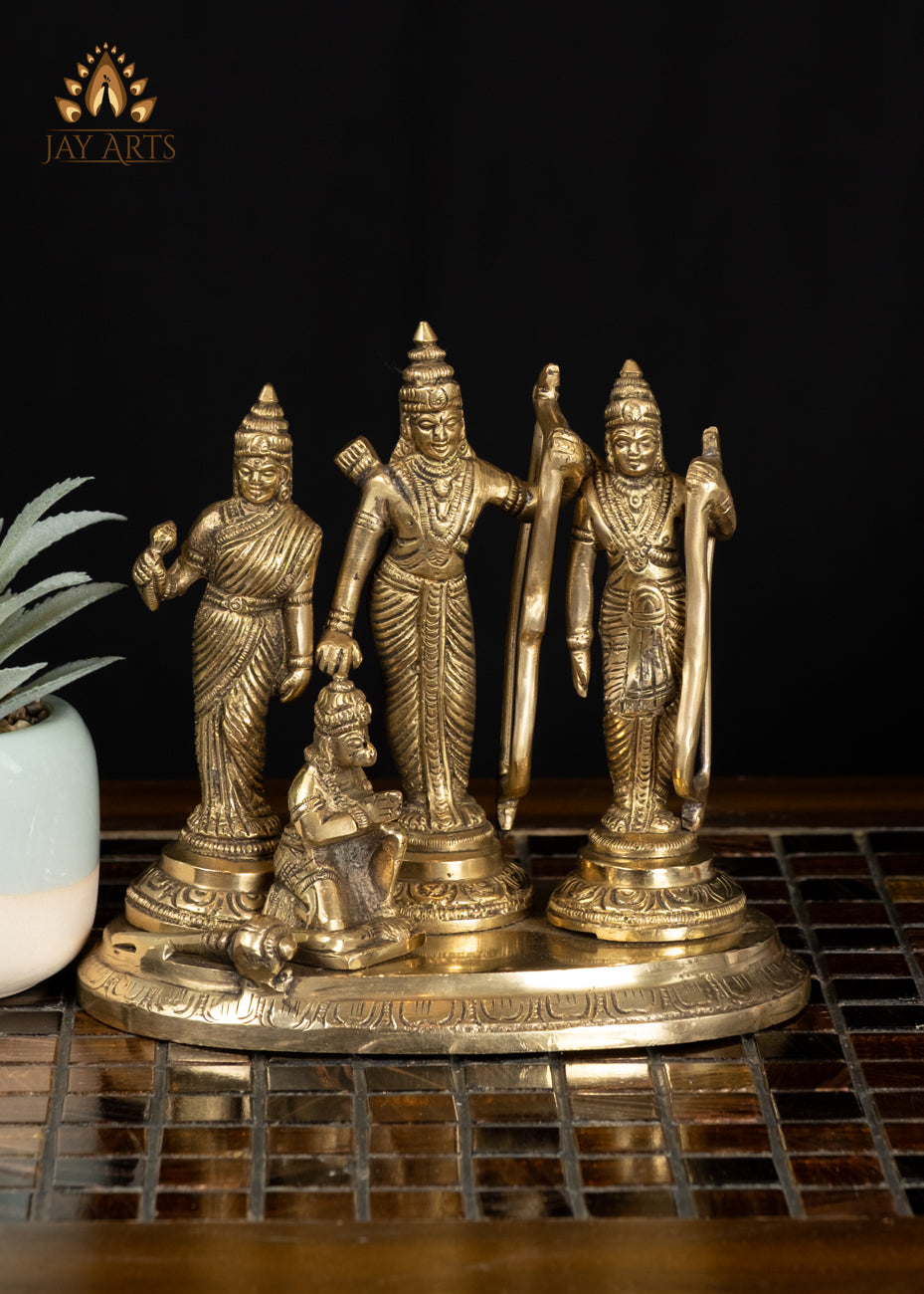6" Divine Rama Darbar Ensemble Symbol of Devotion and Dharma