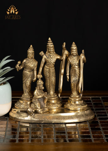 6" Divine Rama Darbar Ensemble Symbol of Devotion and Dharma