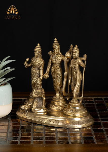 6" Divine Rama Darbar Ensemble Symbol of Devotion and Dharma