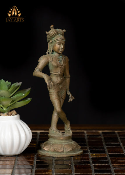 6" Bronze Rishabhadeva Sacred Shiva Idol