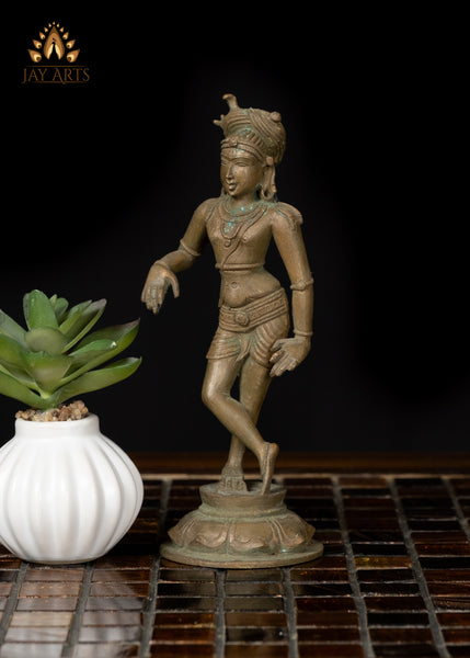 6" Bronze Rishabhadeva Sacred Shiva Idol