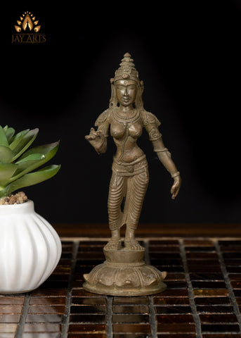 5" Small Bronze Sivagami Divine Goddess Idol