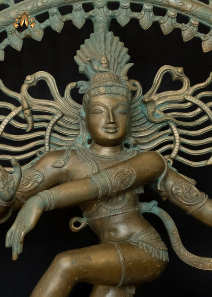 Large 4-Foot Bronze Shiva Nataraja – Symbol of Balance and Energy - Divine Hindu Art