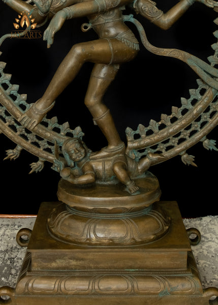 Large 4-Foot Bronze Shiva Nataraja – Symbol of Balance and Energy - Divine Hindu Art