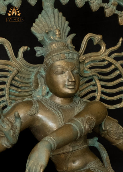 Large 4-Foot Bronze Shiva Nataraja – Symbol of Balance and Energy - Divine Hindu Art