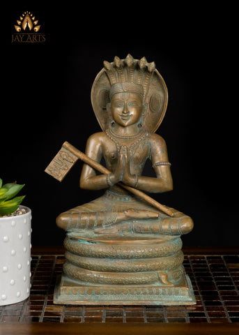 10" Bronze Statue of Manavala Maamunigal The Revered Vaishnava Acharya