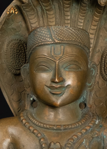 10" Bronze Statue of Manavala Maamunigal The Revered Vaishnava Acharya