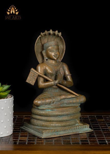 10" Bronze Statue of Manavala Maamunigal The Revered Vaishnava Acharya