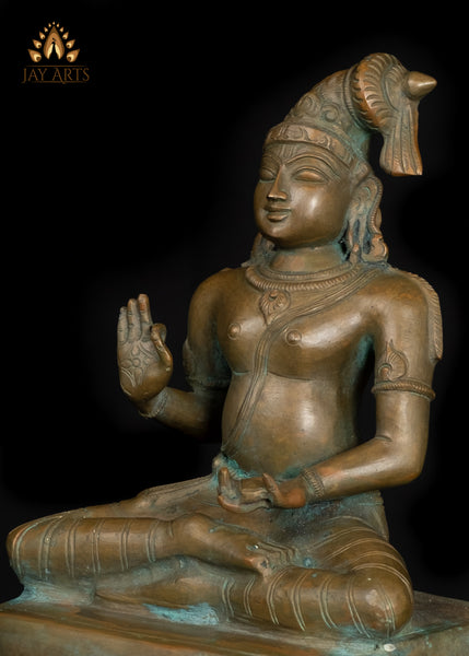 9" Bronze Statue of Nammalvar The Revered Vaishnava Saint and Poet