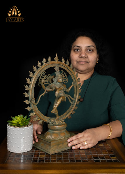 15" Bronze Nataraja Divine Shiva’s Dance - The Eternal Rhythm