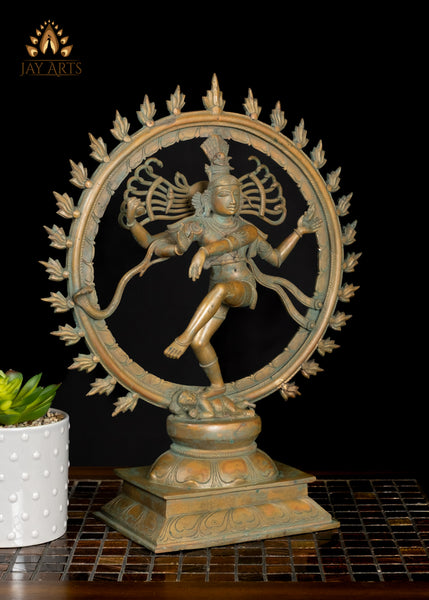 15" Bronze Nataraja Divine Shiva’s Dance - The Eternal Rhythm
