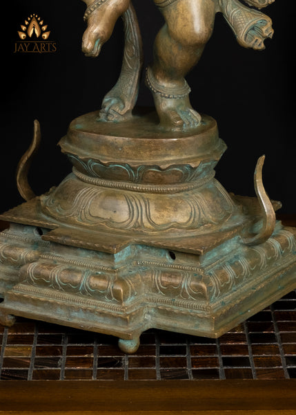 18" Joyful Bronze Dancing Ganesha – Nritya Ganapati