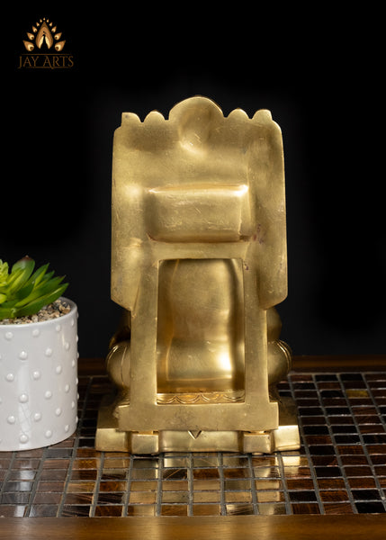 10" Divine Guru Sri Raghavendra Swami Brass Idol