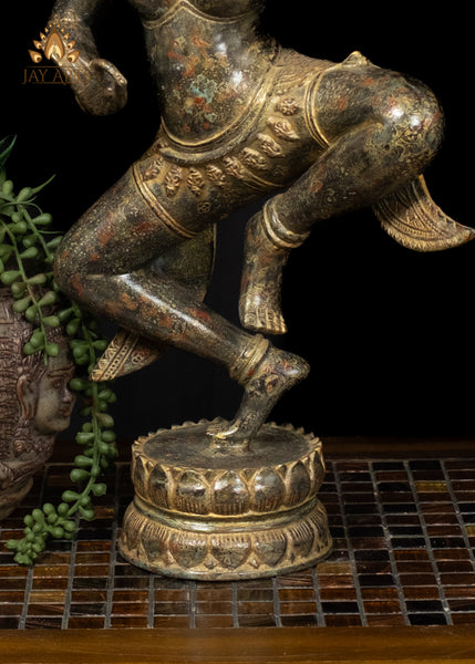 22" Cambodian Apsara – Celestial Dancer Bronze Sculpture
