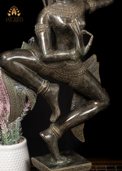 23" Apsara – The Spirit of Khmer Dance Cambodian Bronze Sculpture
