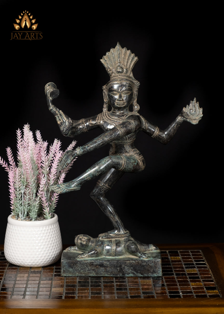 16" Bronze Nataraja Statue Khmer Art Depiction of Shiva’s Cosmic Dance
