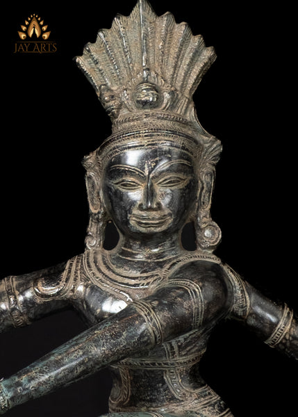 16" Bronze Nataraja Statue Khmer Art Depiction of Shiva’s Cosmic Dance
