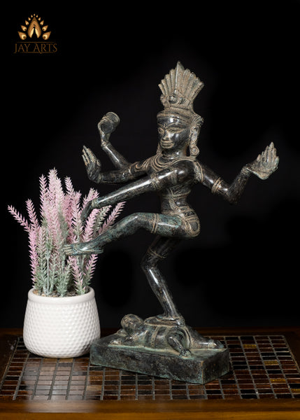 16" Bronze Nataraja Statue Khmer Art Depiction of Shiva’s Cosmic Dance