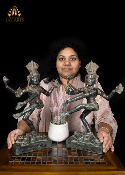 16" Bronze Nataraja Statue Khmer Art Depiction of Shiva’s Cosmic Dance