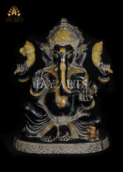 Kshipra Ganesh 20" Brass Statue