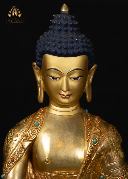 13" Shakyamuni Buddha Copper Statue from Nepal