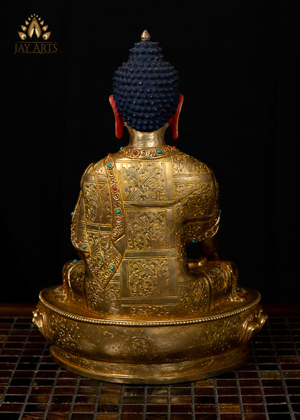 13" Shakyamuni Buddha Copper Statue from Nepal