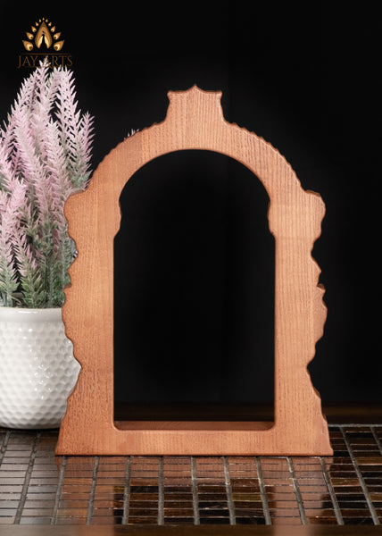10" Charming Temple-Style Wood Arch | Elegant Wall Decor