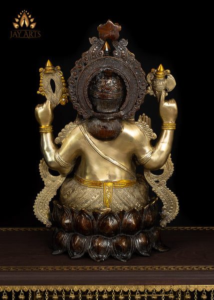 21” Varaganapati (Bestower of boons) - Brass Ganesh Statue